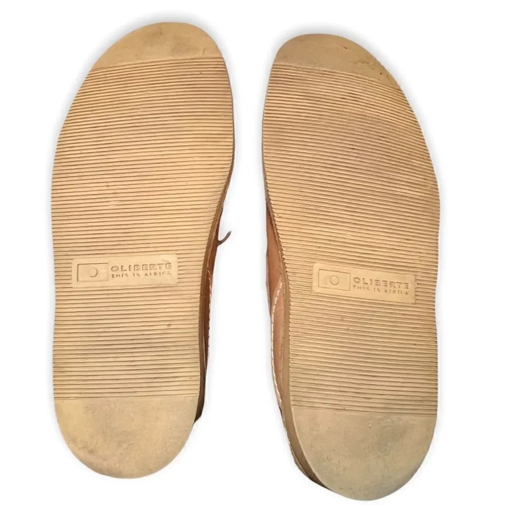 Oliberte Lomayo Boat Shoes‎ Camel Leather Mens 8/EU 41